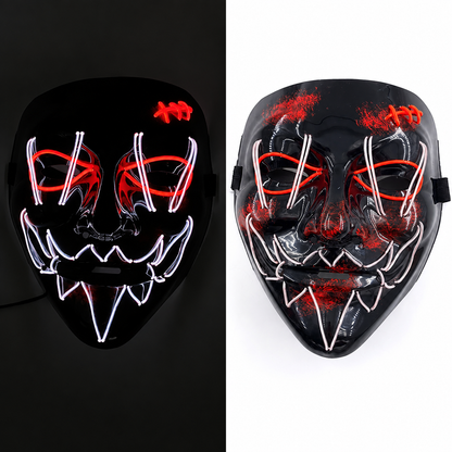 Roy | Halloween LED Purge Mask with Neon Glow