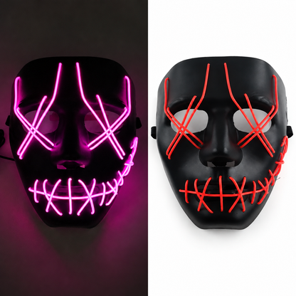 Roy | Halloween LED Purge Mask with Neon Glow