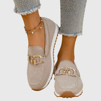 Zara | Women's Slip-On Buckle Loafer Sneakers