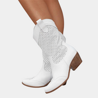 Felicity | Women's Perforated Mid-Calf Cowboy Boots