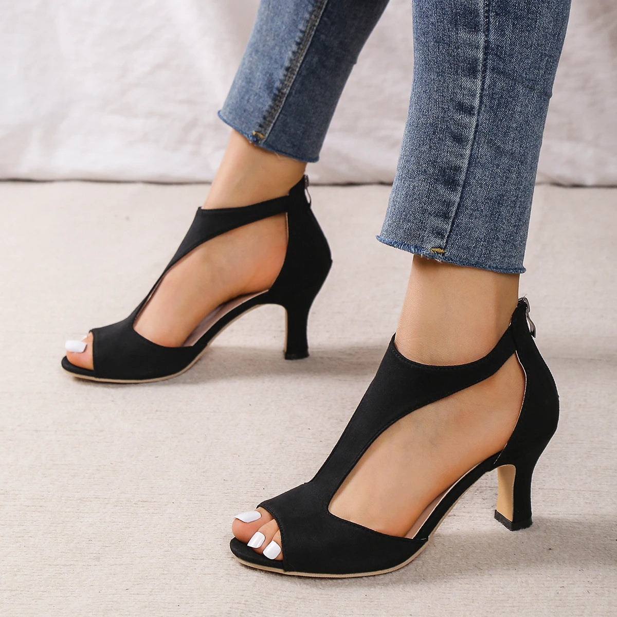 Florence | Women's Peep-Toe Orthopedic Summer Sandal Heels