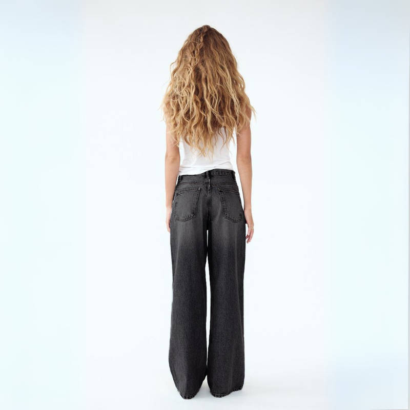 Gemma | Women's High-Rise Asymmetrical Wide Leg Jeans