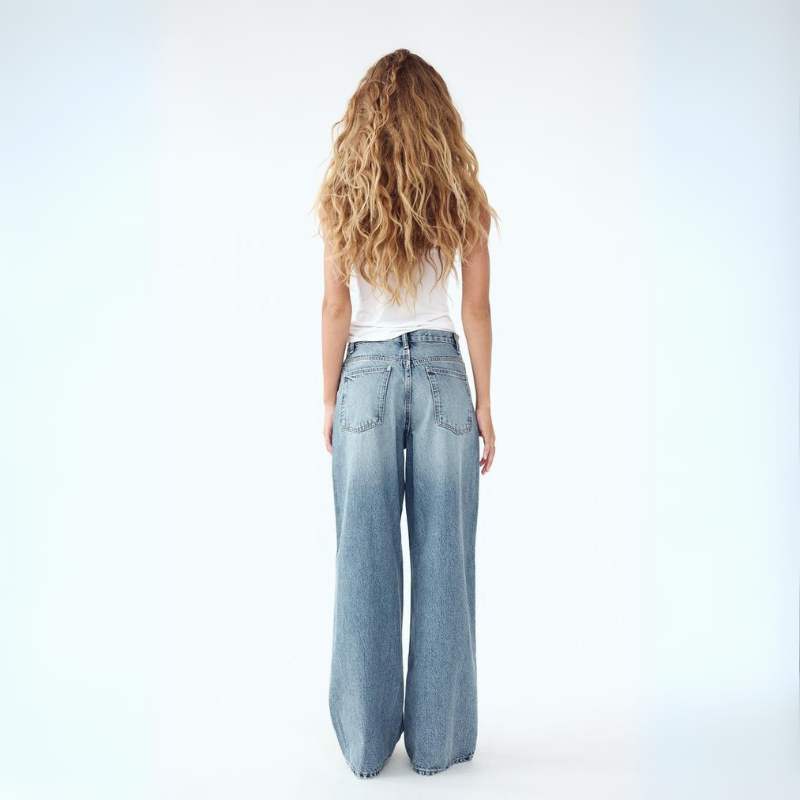 Gemma | Women's High-Rise Asymmetrical Wide Leg Jeans