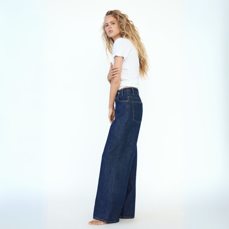 Gemma | Women's High-Rise Asymmetrical Wide Leg Jeans