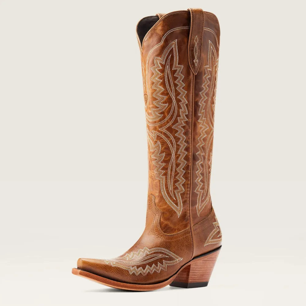 Gemma | Women's Pink Embroidered Western Cowboy Boots