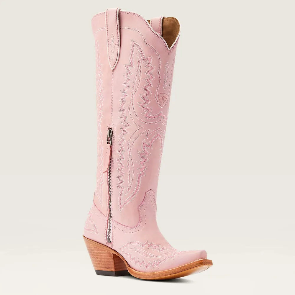 Gemma | Women's Pink Embroidered Western Cowboy Boots