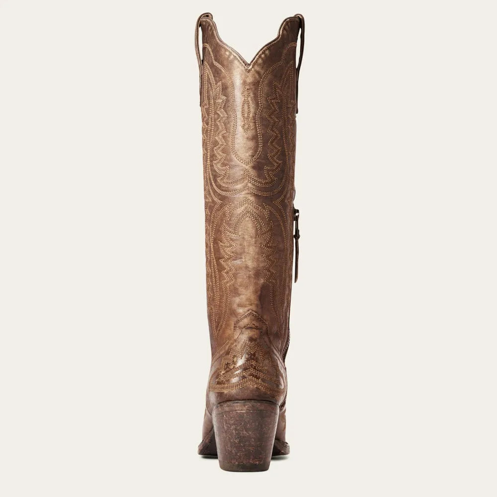 Gemma | Women's Pink Embroidered Western Cowboy Boots