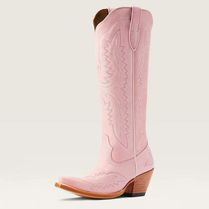 Gemma | Women's Pink Embroidered Western Cowboy Boots