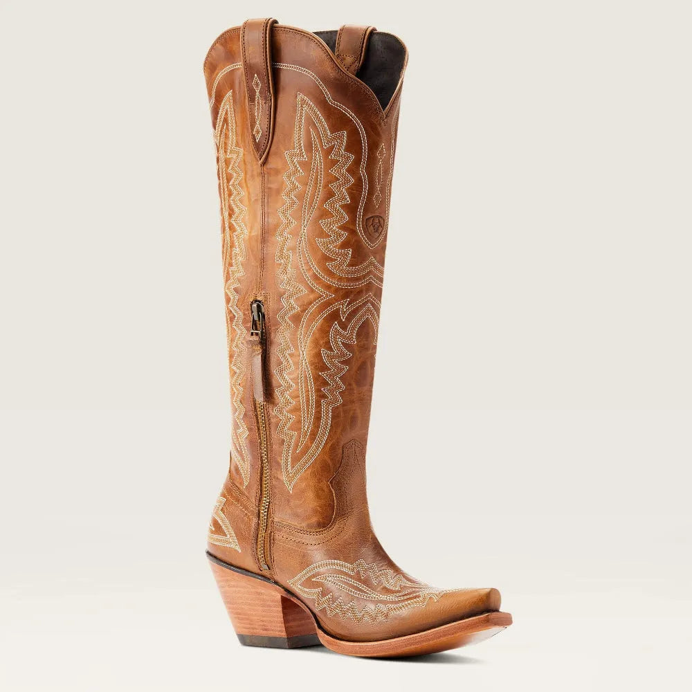 Gemma | Women's Pink Embroidered Western Cowboy Boots