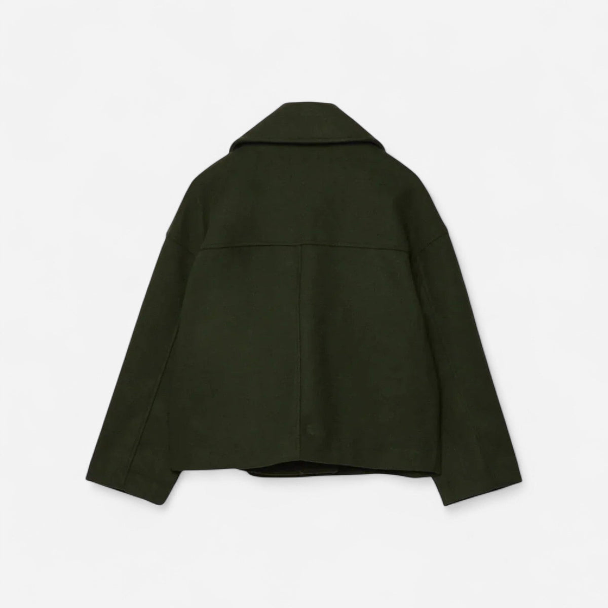 Grace | Women's Cropped Double-Breasted Short Winter Coat with Buttons