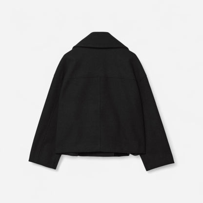 Grace | Women's Cropped Double-Breasted Short Winter Coat with Buttons