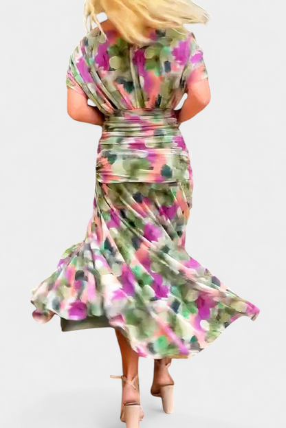 Nicola | Women's Floral Off-Shoulder Evening Dress