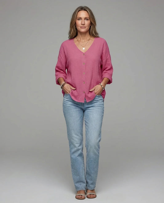 Maria | Women’s Summer V-Neck Blouse