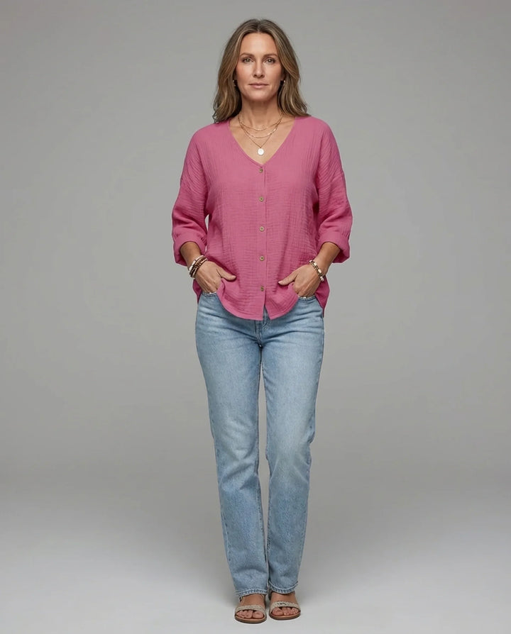 Maria | Women’s Summer V-Neck Blouse