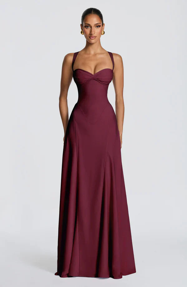 Naila | Women's Sweetheart Maxi Wedding Guest Dress