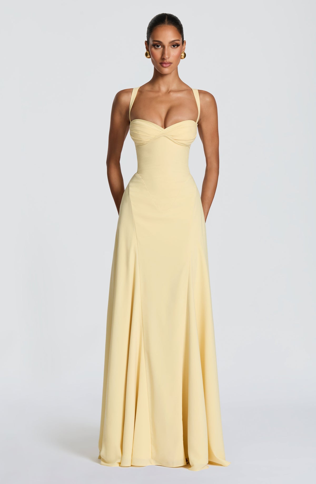 Naila | Women's Sweetheart Maxi Wedding Guest Dress