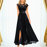 Isla | Women's Elegant Assymetric Evening Maxi Dress