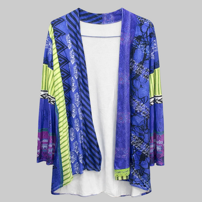 Jasmine | Women's Printed Open-Front Sweater