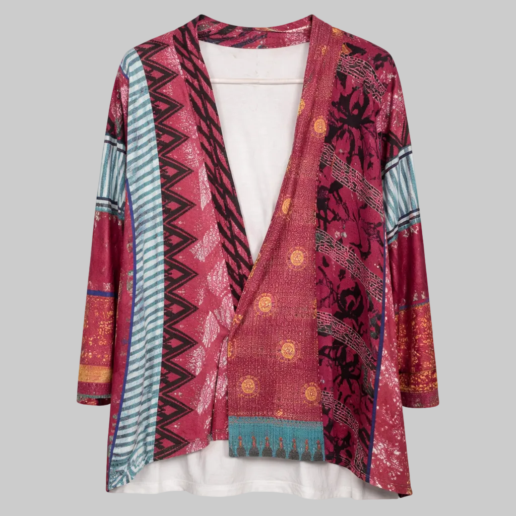 Jasmine | Women's Printed Open-Front Sweater