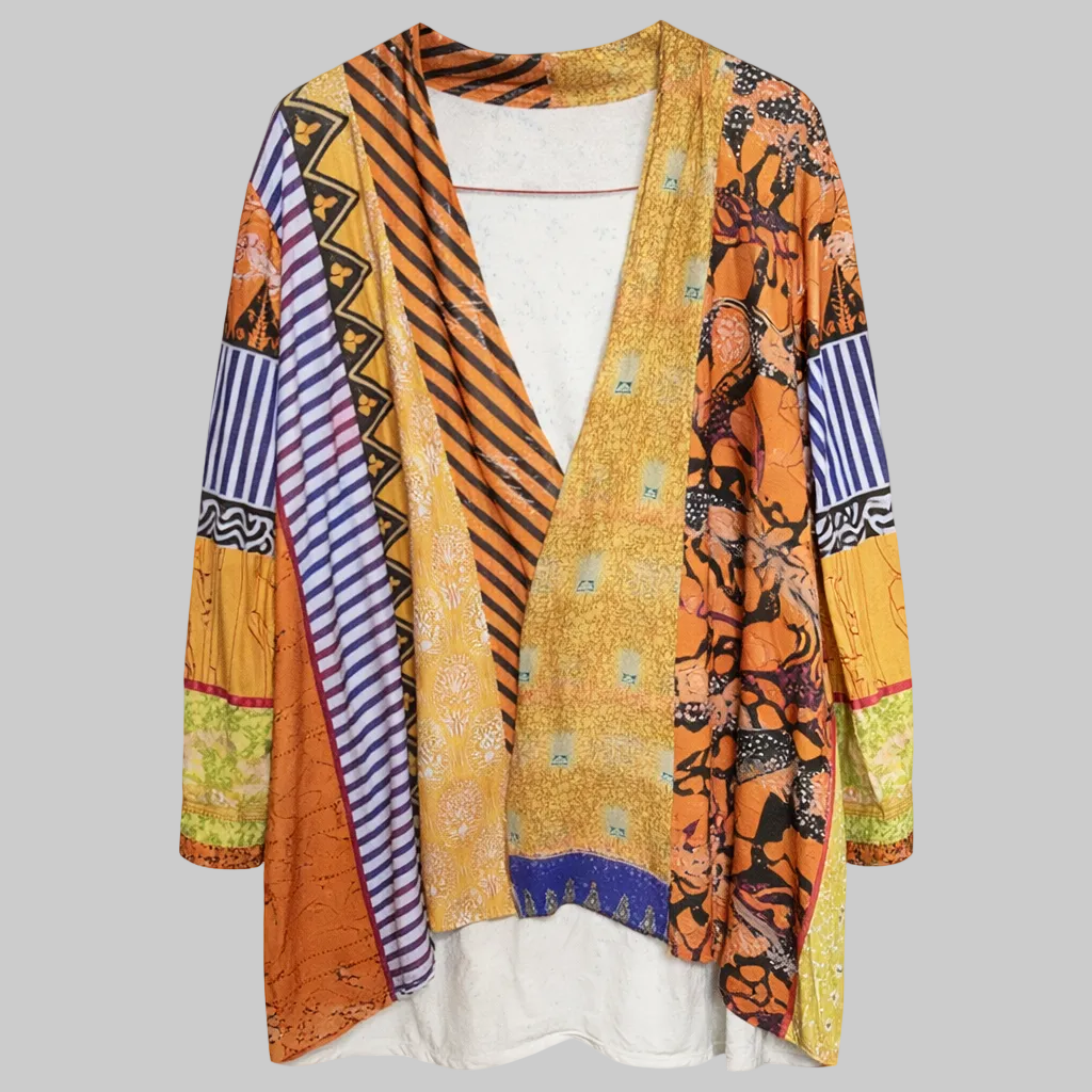 Jasmine | Women's Printed Open-Front Sweater