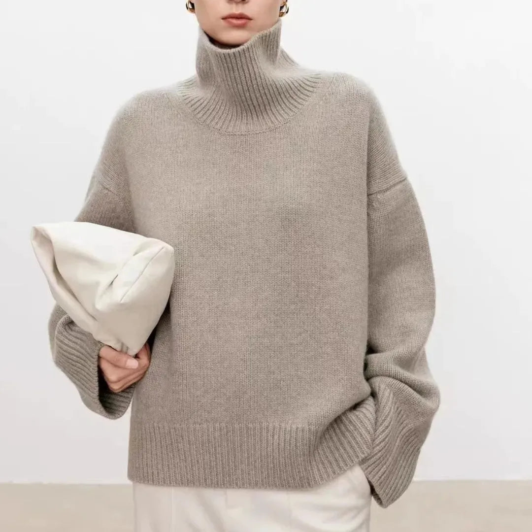 Jessica | Women's Cozy Oversized Turtleneck Sweater