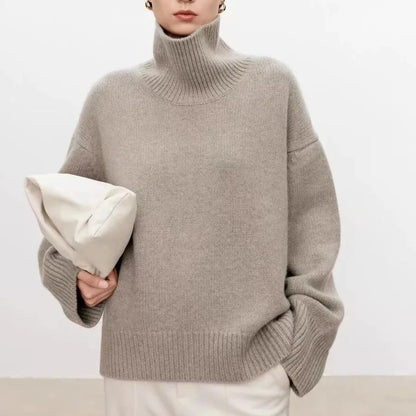 Jessica | Women's Cozy Oversized Turtleneck Sweater