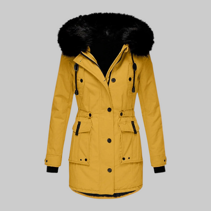 Jessica | Women's Hooded Fur-Trim Winter Coat