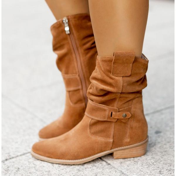 Joanne | Women's Casual Suede Ankle Boots with Heel
