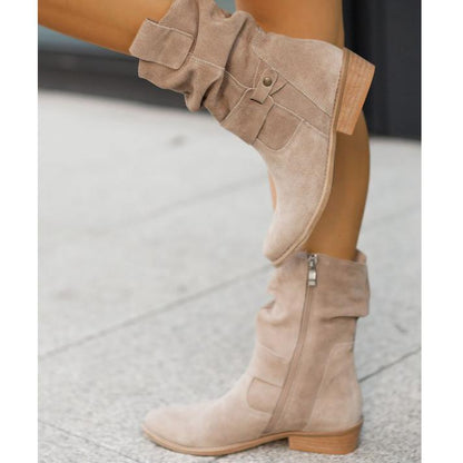 Joanne | Women's Casual Suede Ankle Boots with Heel