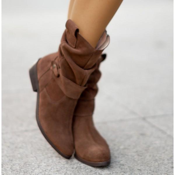 Joanne | Women's Casual Suede Ankle Boots with Heel