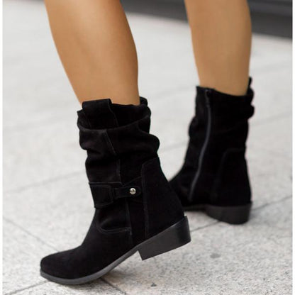 Joanne | Women's Casual Suede Ankle Boots with Heel