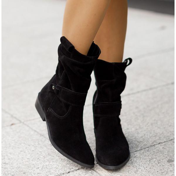 Joanne | Women's Casual Suede Ankle Boots with Heel