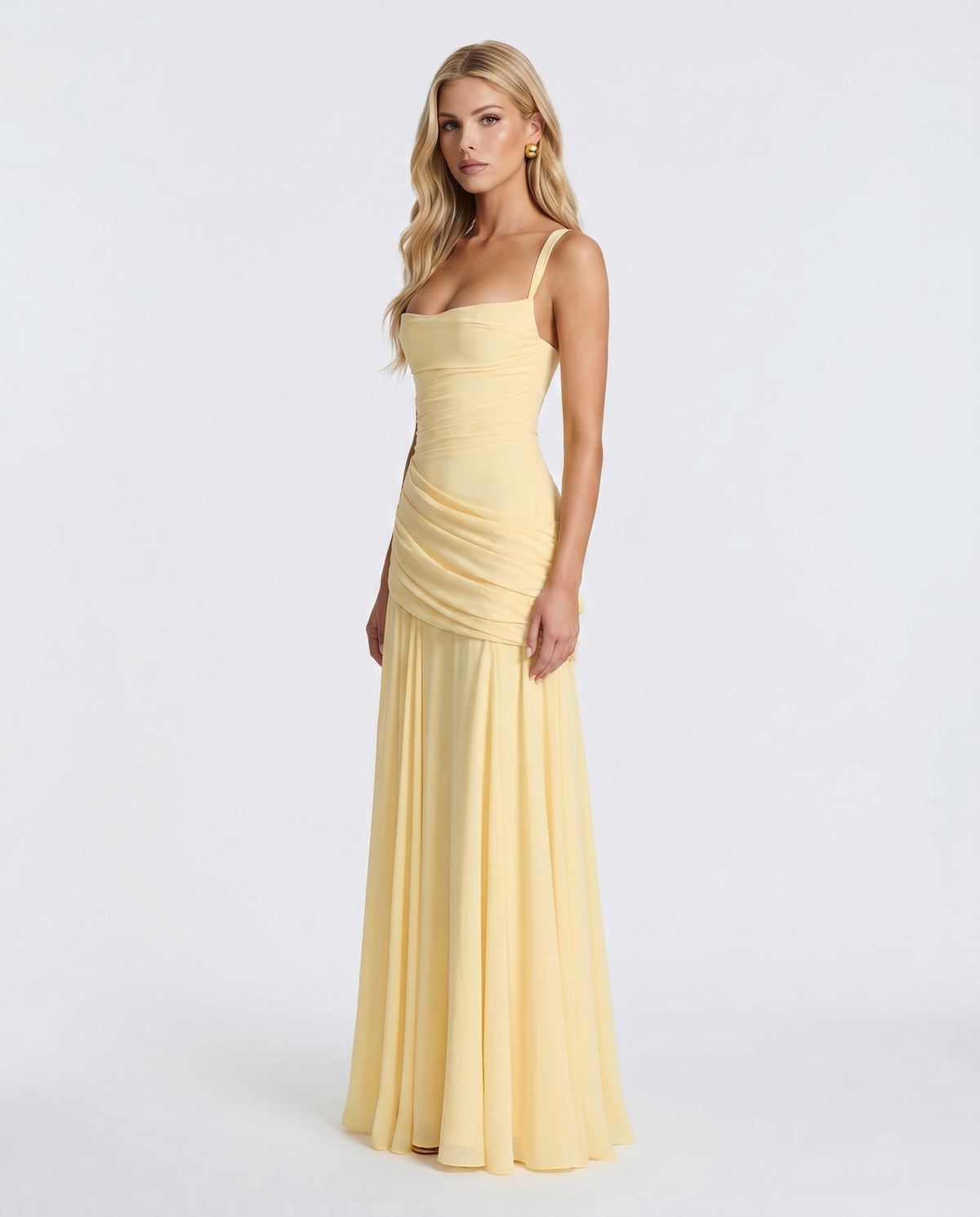 Skye | Women's Ruched Maxi Wedding Guest Dress
