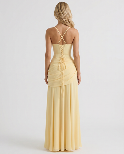 Skye | Women's Ruched Maxi Wedding Guest Dress