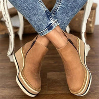 Kerry | Women's Platform Ankle Boots with Zip