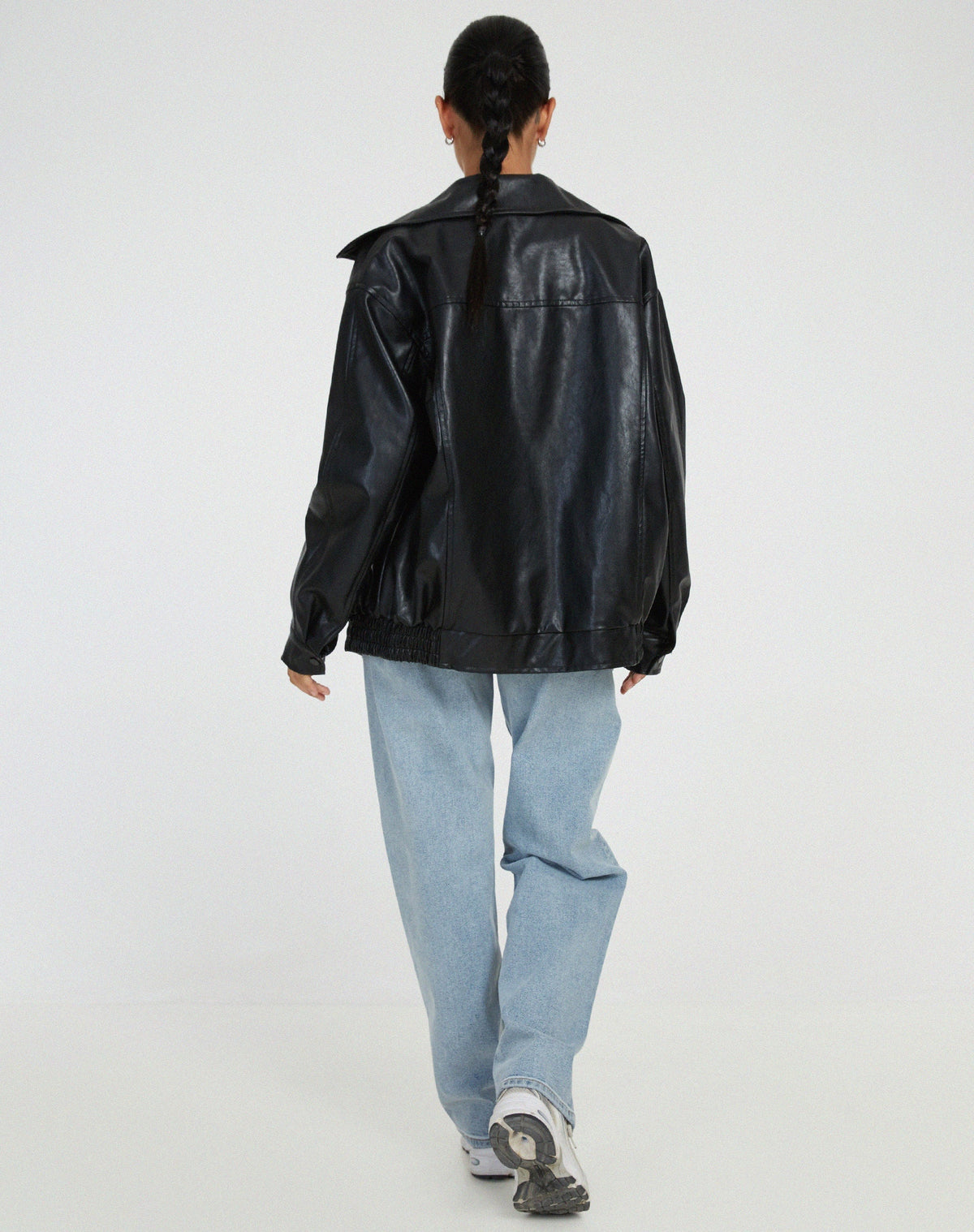 Kerry | Women's Vinage Leather Oversized Jacket