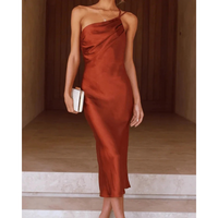 Rosie | Women's Evening One Shoulder Satin Dress