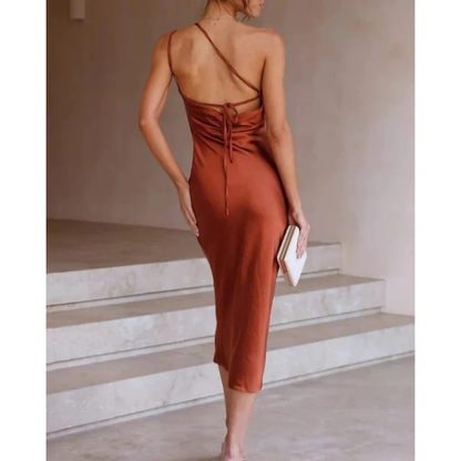 Rosie | Women's Evening One Shoulder Satin Dress