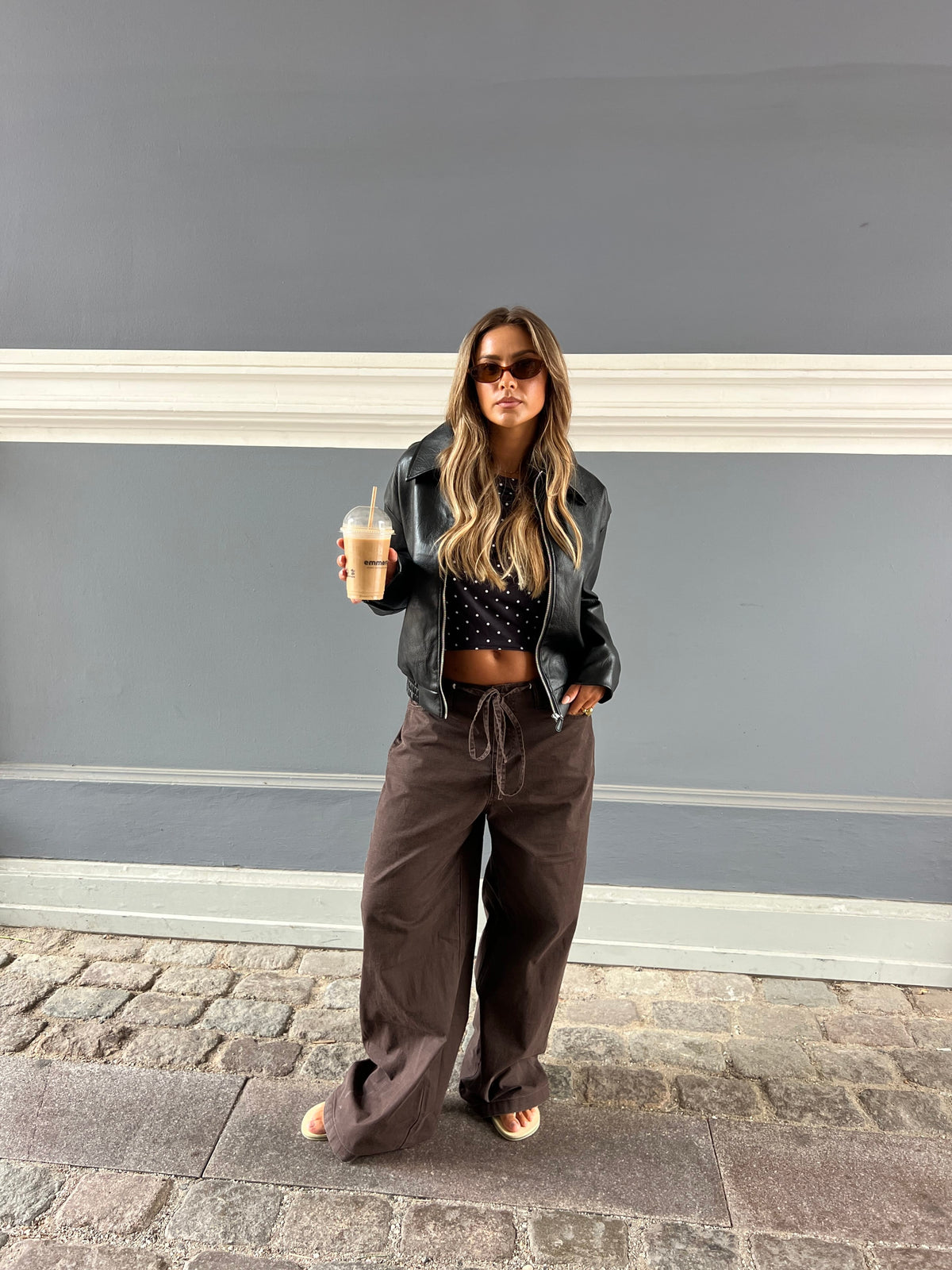 Lesley | Women's Relaxed Wide-Leg Drawstring Trousers