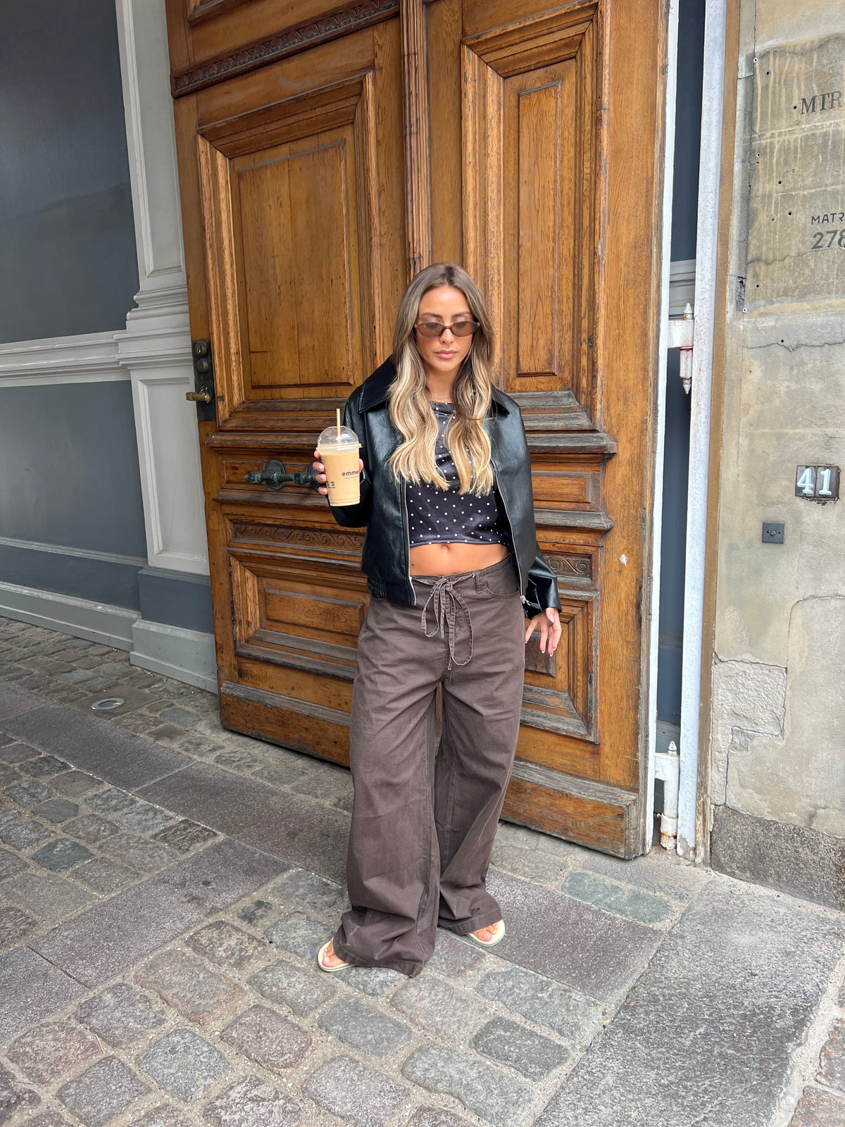 Lesley | Women's Relaxed Wide-Leg Drawstring Trousers