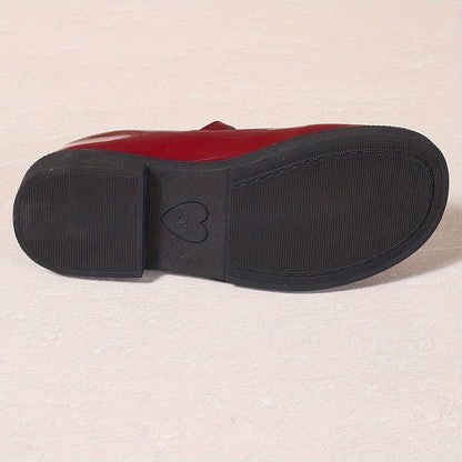 Lisa | Women's Patent Leather Buckle Strap Mary Jane Shoes