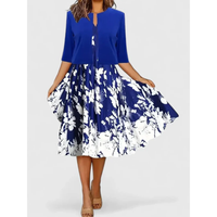Claire | Women's Boho Midi Dress with Cropped Cardigan