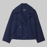 Michelle | Women's Cropped Double-Breasted Coat