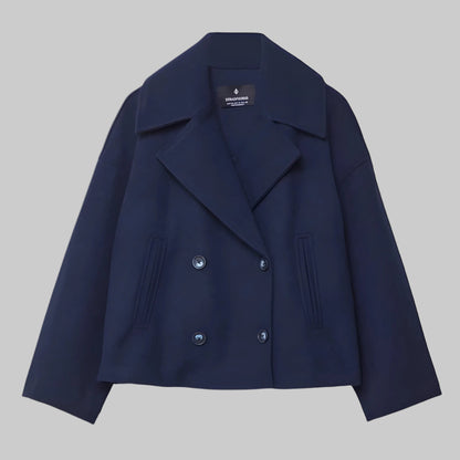 Michelle | Women's Cropped Double-Breasted Coat
