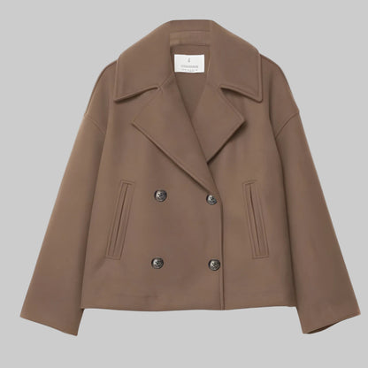 Michelle | Women's Cropped Double-Breasted Coat