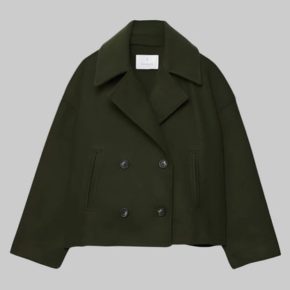 Michelle | Women's Cropped Double-Breasted Coat
