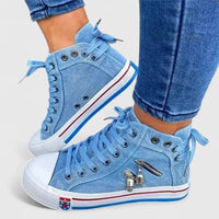 Millie | Women's Denim Lace-Up Walking Shoes