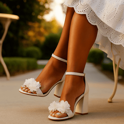 Millie | Women's Elegant Evening Sandals with Block Heel