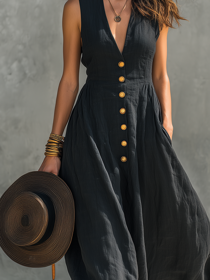 Eva | Women's Casual V-neck Maxi Dress