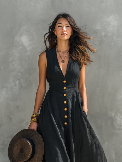 Eva | Women's Casual V-neck Maxi Dress